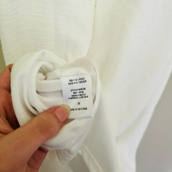 Altar'd State Fit and Flare Front Cutout Mini Dress White SZ M - Picture 7 of 7